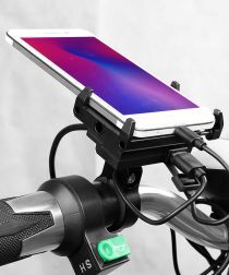 GUB G85E Telefoonhouder voor Motor / E-Bike USB Output voor opladen