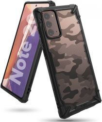 Ringke Fusion X Samsung Galaxy Note 20 Hoesje Camo Zwart