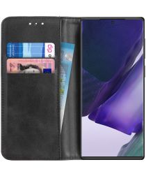 Geen Samsung Galaxy Note 20 Ultra Hoesje Portemonnee Kunstleder Zwart