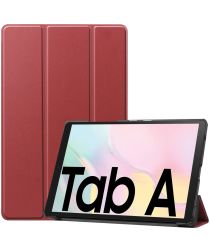 Geen Samsung Galaxy Tab A7 (2020) Tri-fold Hoes Donker Rood
