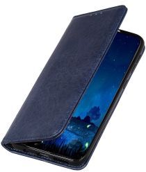 Geen OnePlus Nord Book Case Leather Wallet Case Blauw