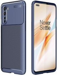 Selected by GSMpunt.nl OnePlus Nord Siliconen Carbon Hoesje Blauw