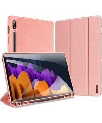 Dux Ducis Domo Series Samsung Galaxy Tab S7 Plus Tri-fold Hoes Roze