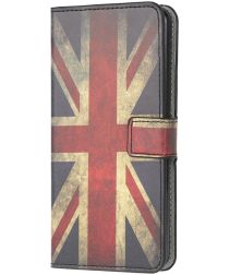 Geen Samsung Galaxy M31 Portemonnee Hoesje Vintage UK Flag