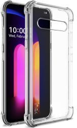 IMAK LG V60 ThinQ Hoesje Flexibel TPU met Screenprotector Transparant