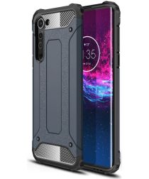 Selected by GSMpunt.nl Motorola Edge Hoesje Shock Proof Hybride Backcover Donker Blauw