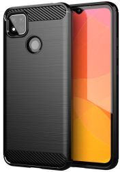 Selected by GSMpunt.nl Xiaomi Redmi 9C Hoesje Geborsteld TPU Flexibel Zwart