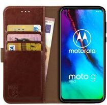 Rosso Element Motorola Moto G Pro Hoesje Book Cover Wallet Case Bruin