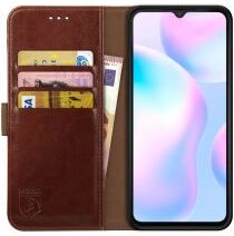 Rosso Element Xiaomi Redmi 9A Hoesje Book Cover Wallet Case Bruin