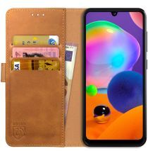 Rosso Element Samsung Galaxy A31 Hoesje Book Cover Lichtbruin