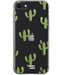 HappyCase Apple iPhone SE 2020 Hoesje Flexibel TPU Cactus Print