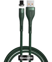 Baseus Zinc Magnetische 2.4A Fast Charge iPhone Kabel 1M Groen