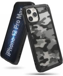 Ringke Fusion X Apple iPhone 12 Pro Max Hoesje Camo Zwart