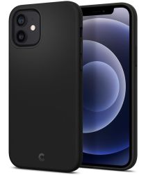 Spigen Ciel by Cyrill Silicone Apple iPhone 12 / 12 Pro Hoesje Zwart