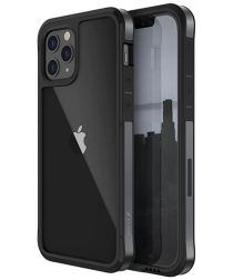 Raptic Edge Apple iPhone 12 / 12 Pro Hoesje Transparant Zwart