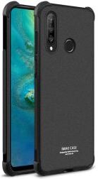 IMAK Huawei P30 Lite Hoesje TPU met Screenprotector Matte Zwart