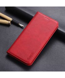 AZNS Retro Huawei P30 Pro Portemonnee Stand Hoesje Rood