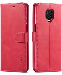 LC.IMEEKE Xiaomi Redmi Note 9S / Note 9 Pro Leren Portemonnee Book Hoesje Roze