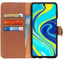 Khazneh Xiaomi Redmi Note 9S / Note 9 Pro Hoesje Vintage Portemonnee Bruin