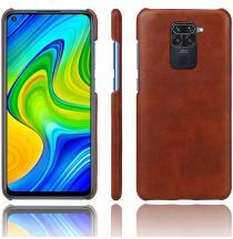 Geen Xiaomi Redmi Note 9 Hoesje Crazy Horse Lederen Coating Bruin