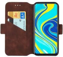 Geen Xiaomi Redmi Note 9S / Note 9 Pro Retro Portemonnee Hoesje Matte Bruin