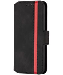 Geen Xiaomi Redmi Note 9 Vintage Book Case Hoesje Zwart