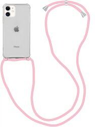 Selected by GSMpunt.nl Apple iPhone 11 Hoesje Back Cover met Koord Roze