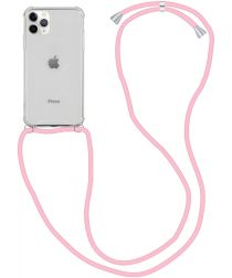 Selected by GSMpunt.nl Apple iPhone 12 Pro Max Hoesje Back Cover met Koord Roze