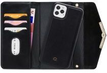 Mobilize Velvet Clutch Apple iPhone 12 / 12 Pro Hoesje Deep Black