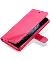 AZNS Apple iPhone 12 Mini Portemonnee Stand Hoesje Rood