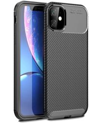 Selected by GSMpunt.nl Apple iPhone 12 Pro Hoesje Siliconen Carbon Zwart