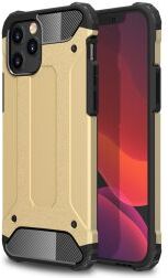 Geen Apple iPhone 12 / 12 Pro Hoesje Hybride Shock Proof Back Cover Goud