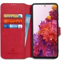 DG Ming Retro Portemonnee Samsung Galaxy S20 FE Hoesje Rood