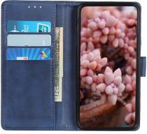 Geen Nokia 8.3 Portemonnee Stand Hoesje Book Case Blauw