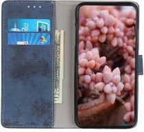 Geen Nokia 8.3 Hoesje Portemonnee Book Case Kunstleer Donker Blauw