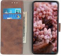 Geen Nokia 8.3 Hoesje Portemonnee Book Case Kunstleer Donkerbruin