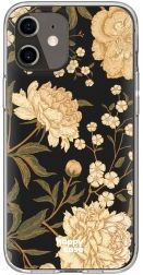 HappyCase iPhone 12 / 12 Pro Hoesje Flexibel TPU Gele Rozen Print