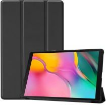 Geen Samsung Galaxy Tab A 10.1 (2019) Hoesje Tri-Fold Zwart