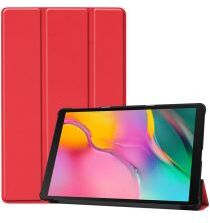 Geen Samsung Galaxy Tab A 10.1 (2019) Tri-Fold Flip Case Rood