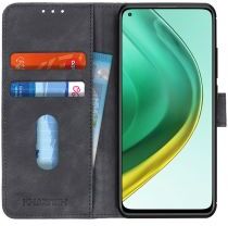 Khazneh Xiaomi Mi 10T / Mi 10T Pro Hoesje Retro Wallet Book Case Zwart