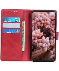Geen OnePlus 8T Book Case Hoesje Wallet Rood