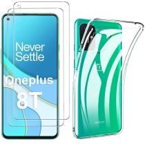 Geen OnePlus 8T Soft Case + Screen Protector Transparant