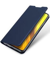 Dux Ducis Skin Pro Series Xiaomi Poco X3 / X3 Pro Hoesje Wallet Blauw
