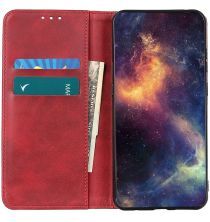 Geen Nokia 2.4 Hoesje Portemonnee Book Case Splitleer Rood