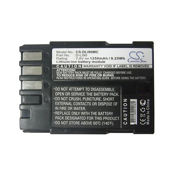 Cameron Sino Dli90Mc Battery Replacement For Pentax Camera