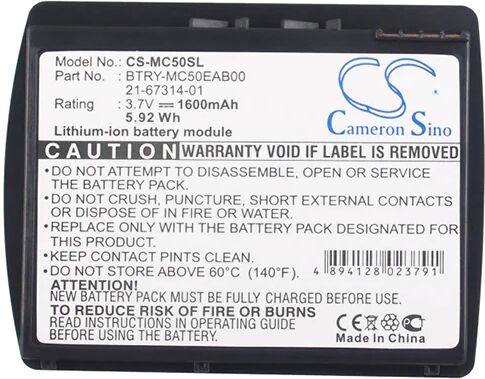 Cameron Sino Mc50Sl Battery Replacement For Symbol Barcode Scanner