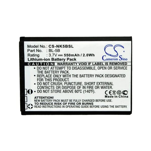 Cameron Sino Nk5Bsl Battery Replacement For Praktica Camera