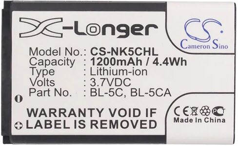 Cameron Sino Nk5Chl Battery Replacement For Reflecta Barcode Scanner