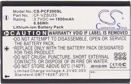 Cameron Sino Pcf200Sl Battery Replacement Panasonic Barcode Scanner