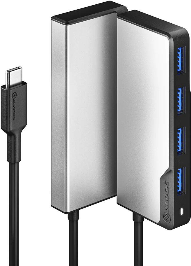 Alogic Usb C Fusion Swift 4 In1 Hub 4 X Usb A Usb 3 Space Grey